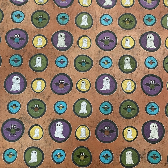 👻🎃 CLOUD NINE DESIGN HALLOWEEN THEMED SCRAPBOOK PAPER BUNDLE & STICKERS! - Picture 6 of 6